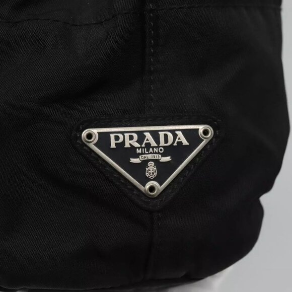PRADA Tote Bag Nylon Black Auth ti2918 - Picture 11 of 16